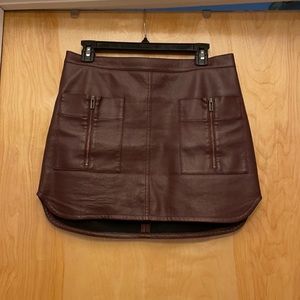 BCBG Faux Leather Skirt